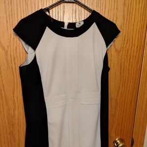 Worthington Petite Black and White work dress